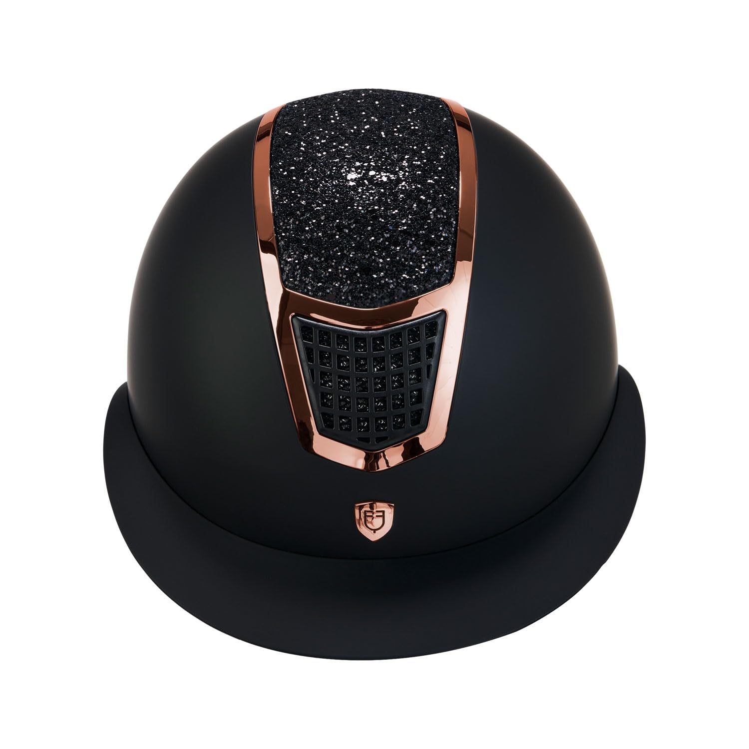Casco Modello Eclipse Stone Mat Wide Viser M, Nero-Oro Rosa - Materiali resistenti agli urti, visiera larga, leggero, sistema di regolazione automatica