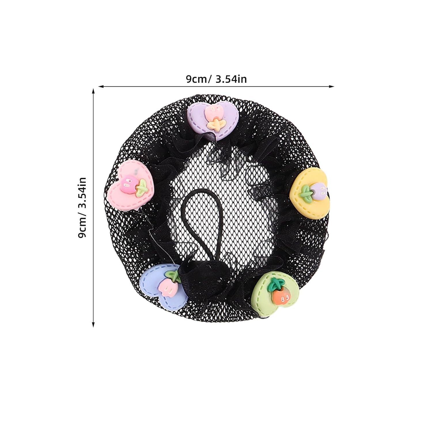 5pcs Mini Hair Donut Bun Shaper Hair Nets for Ballet Dance Invisible Mesh Hairnet ’s Performance and Recital Accessories