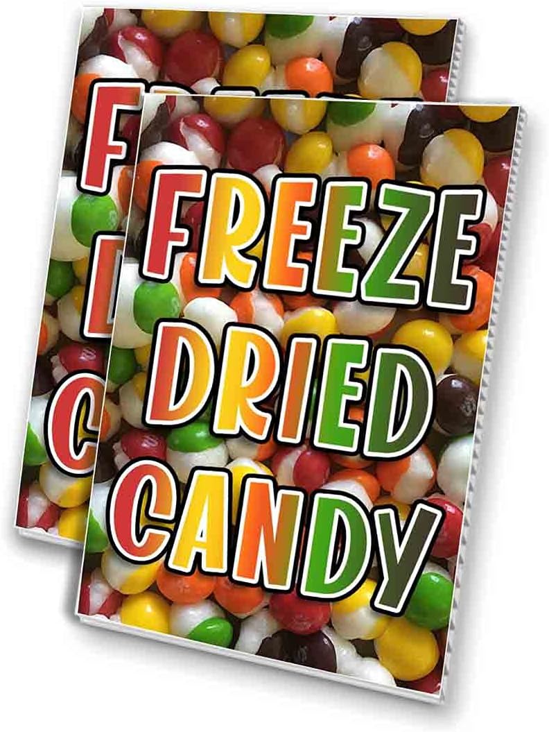 Freeze Dried Candy (24" X 36") Vinyl Decal Only (Pack of 2) |Sign|Sticker|Poster