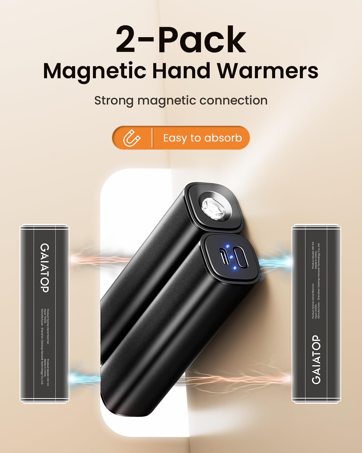 Amazon.com: GAIATOP Hand Warmers Rechargeable : Sports