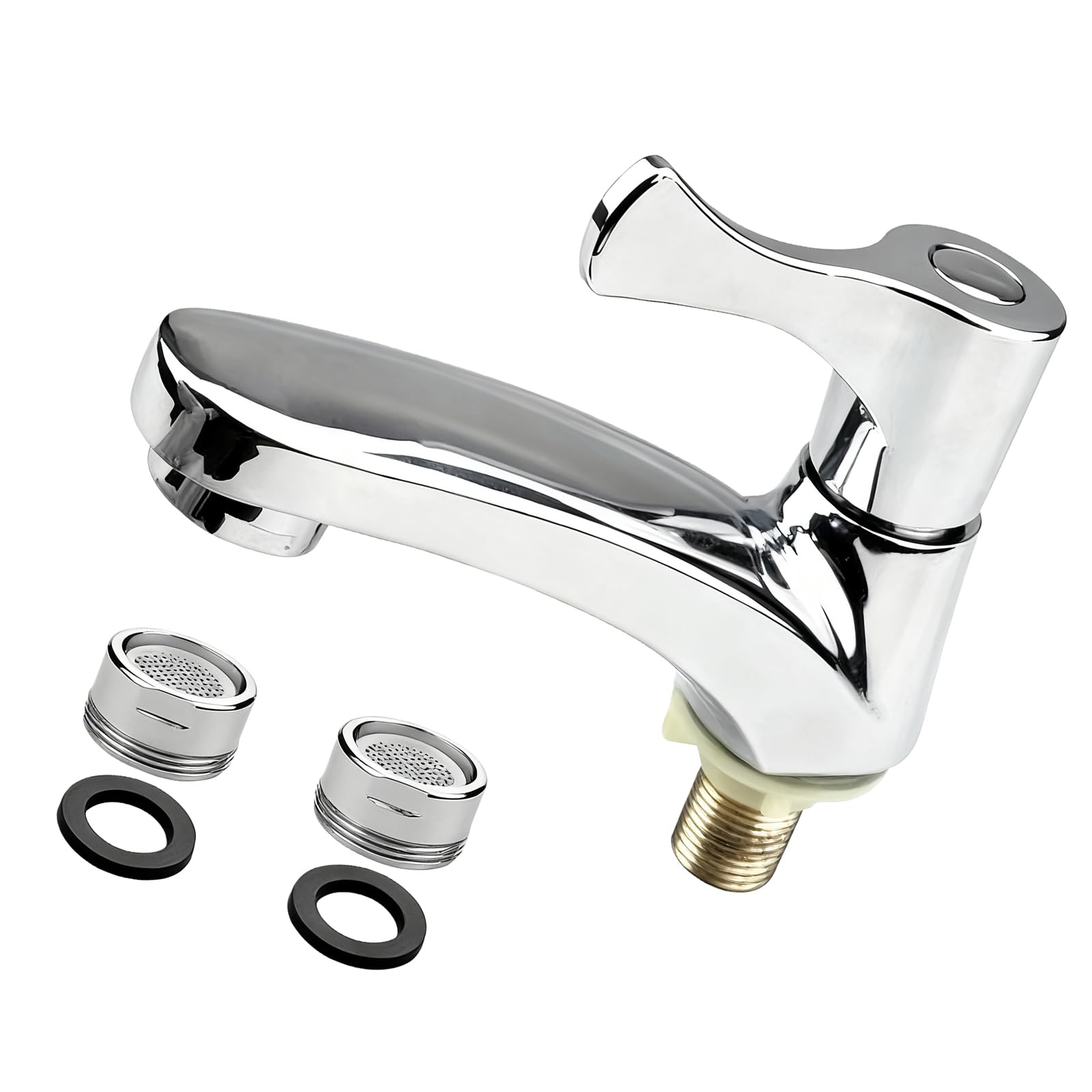 Msioytog C Water Zincs Alloys Bathroom Faucet Oppers Ores Leak Resistant Heavy Type Basins Tap Simple Installation Leakproof Bathroom Faucet