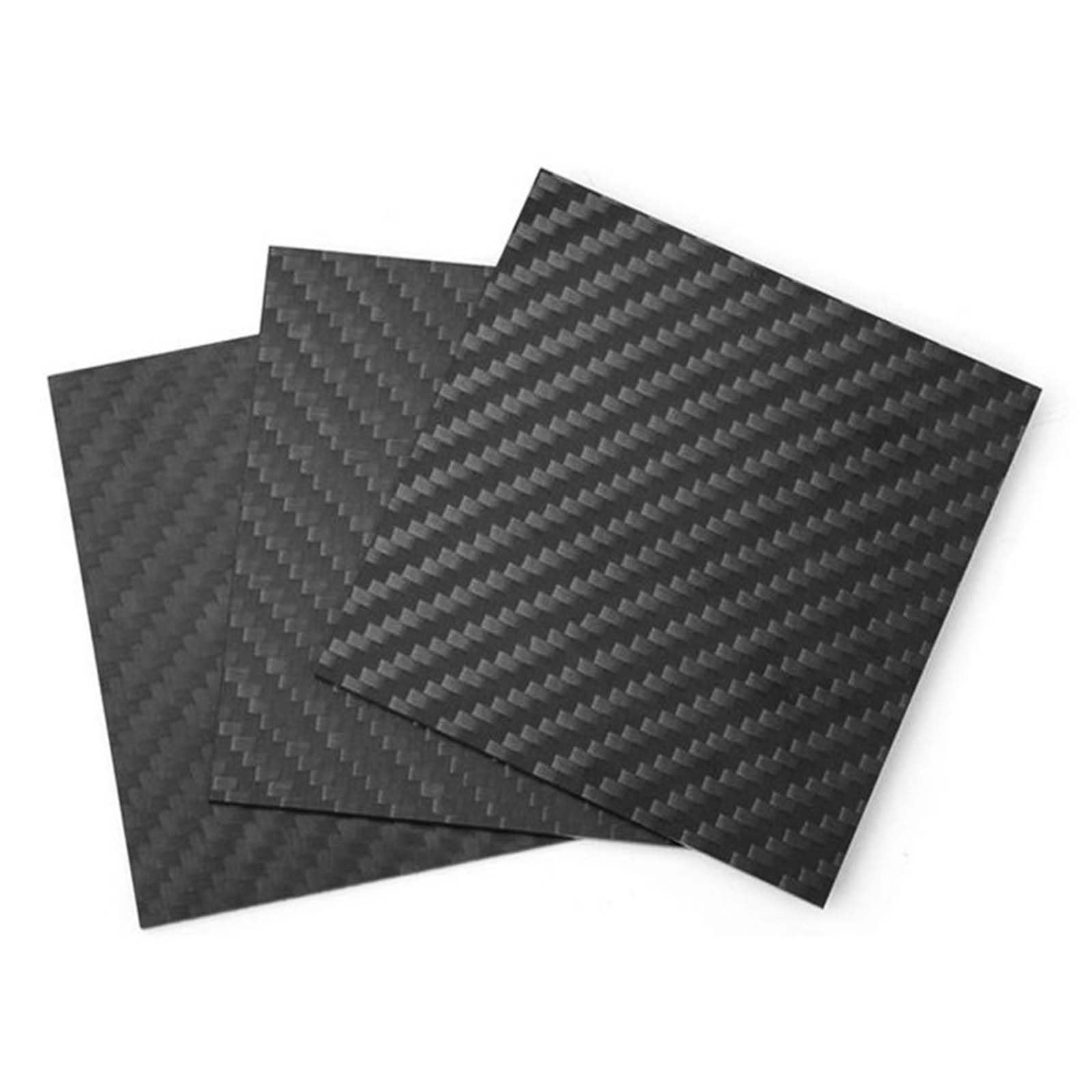 Płyta z włókna węglowego, Arkusz z włókna węglowego, czarny, skośny 3K, 0,4 mm, wiele rozmiarów(200mm*300mm*0.4mm)