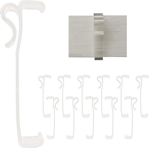 Clips para cenefa de ventanas, 4 tamaños diferentes, paquete de 6, 10, 12 y 20 unidades