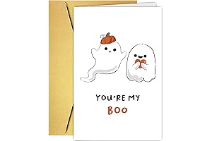 Adorable Halloween and Valentine's Day Ghost Card for Couples