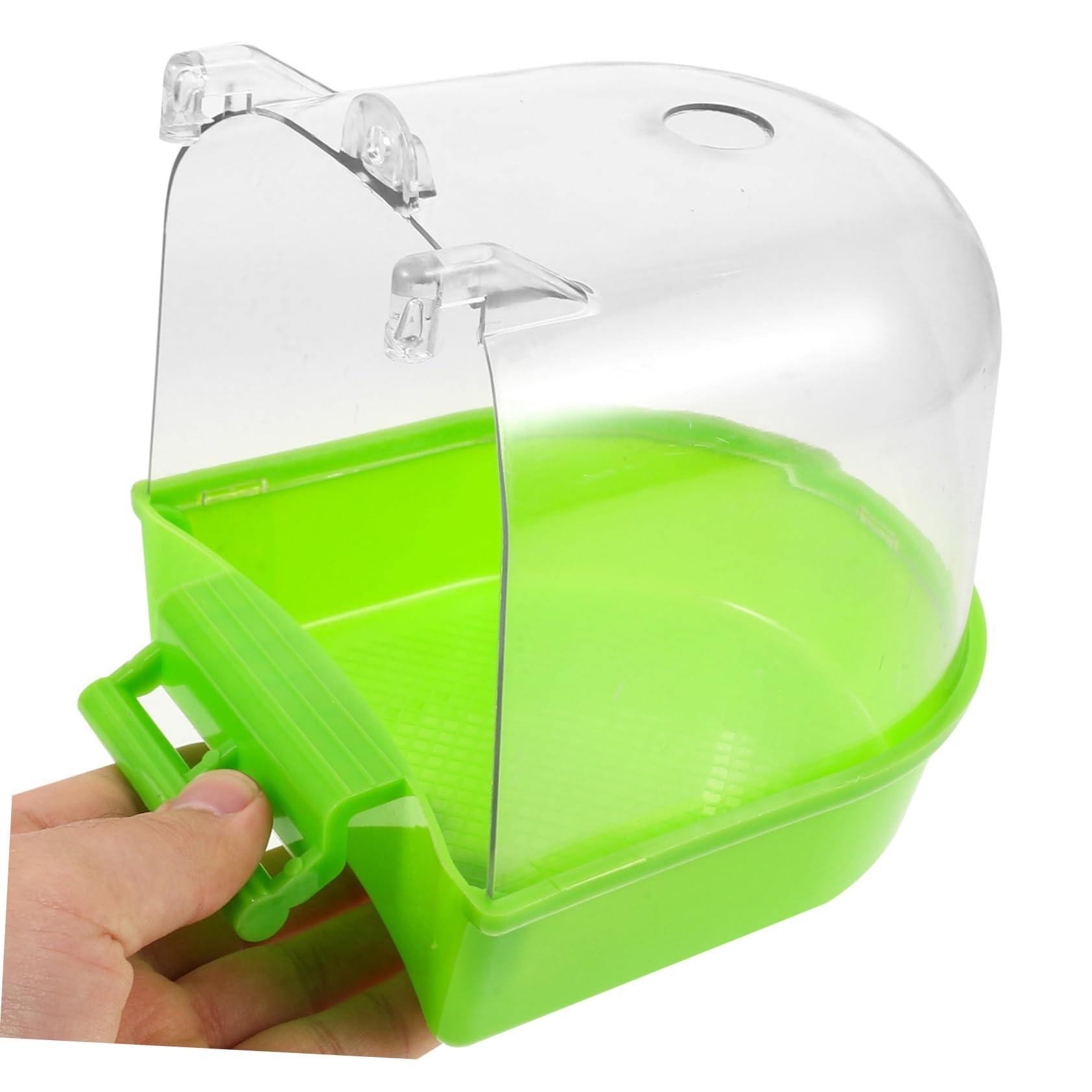 VANZACK 4pezzi Bagnetto per Uccelli da Appendere Vaschetta per Parakeet e Pappagalli Facile da Installare per La e Benessere del Tuo Pet