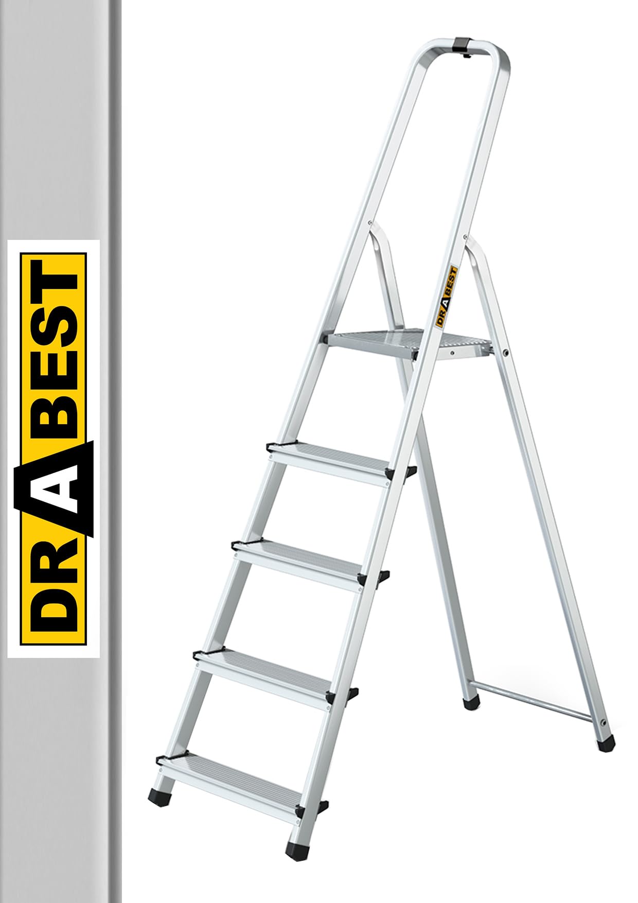 DRABEST Klappbare Aluminium-Trittleiter