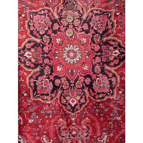 Women's Boho Ruffle 3/4 Sleeve Shirt Dressy Casual Floral Print V Neck Blouse Plus Size Vintage Ethnic Print Shirts Top4