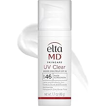EltaMD UV Clear Face Sunscreen SPF 46, Oil-Free Sunscreen with Zinc Oxide, Dermatologist Recommended