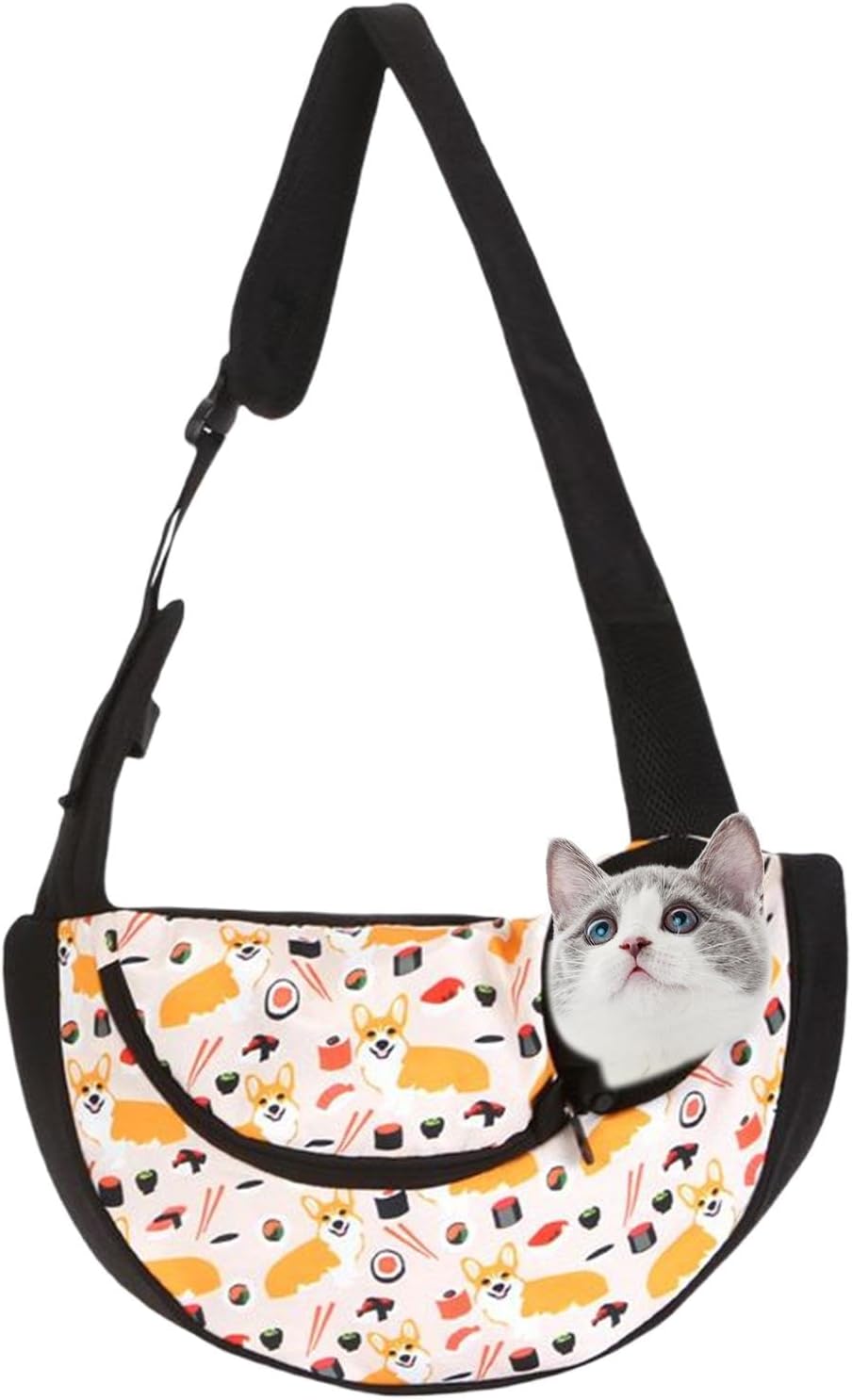 Borsa per il trasporto della canna | Trasportino per animali domestici portatile traspirante leggero – Zaino per il trasporto di cuccioli ventilato per uso esterno e viaggio