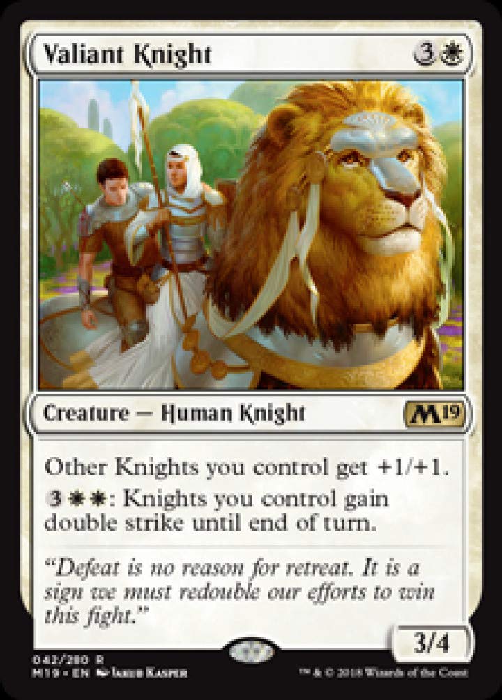 Magic: The Gathering - Valiant Knight - Core Set 2019