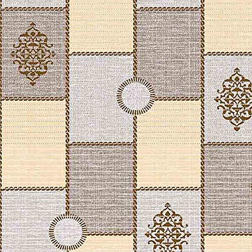 Preisvergleich Produktbild Aqua Nova Weichschaummatte Badvorleger Bodenbelag Weichschaumbelag Antirutschmatte Badezimmermatte Sicherheit Meterware Braun Cremig Beige Kariert Karo Breite 65 cm 530B (65 x 400 cm)