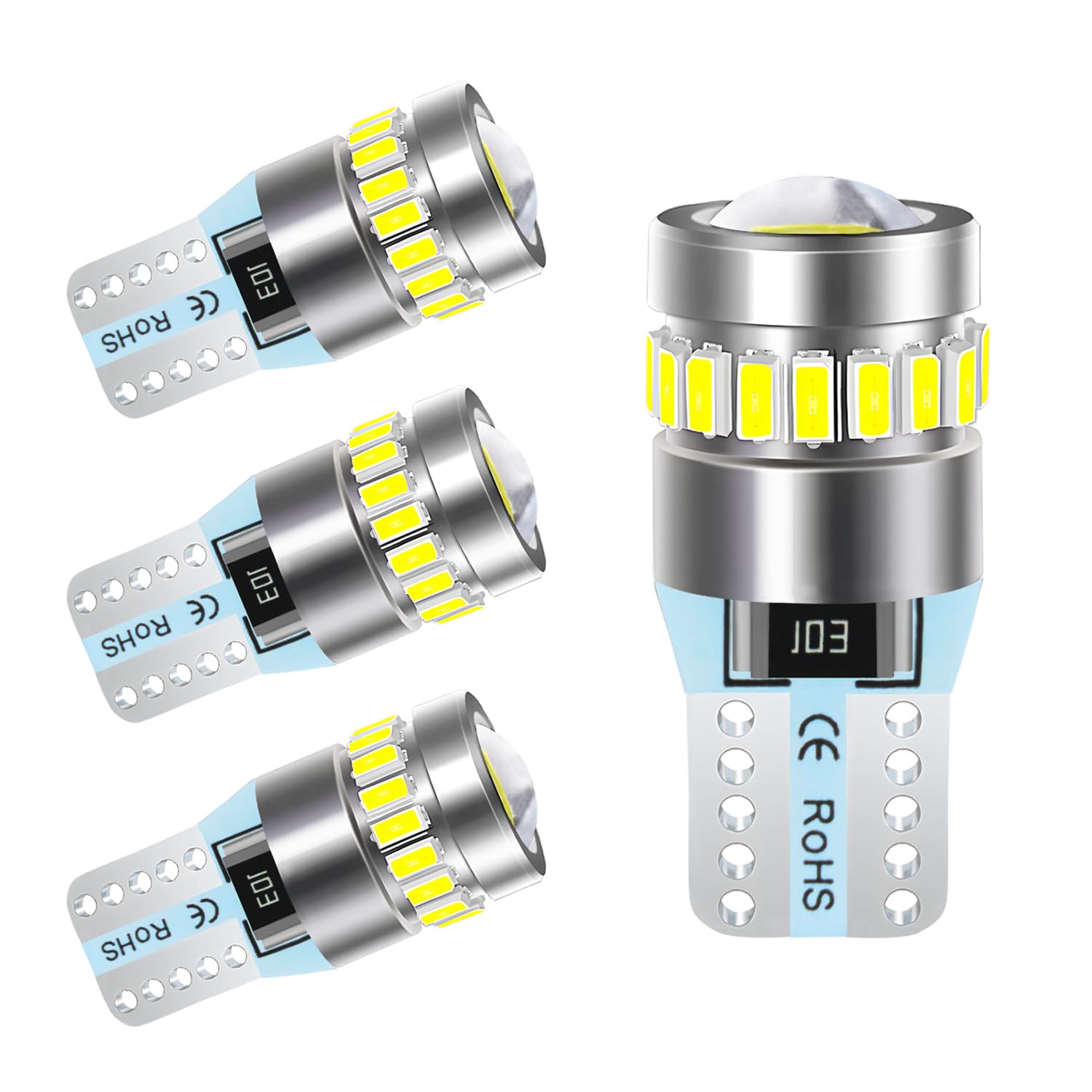 4 Lampade Canbus Lampadine LED T10 COB NO ERRORE BIANCO TARGA - Foto 6