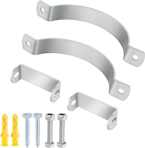 Miniatura 6 de 2 perchas de tubo de 6 12 pulgadas, colgador de anillo dividido de acero inoxidable 304, colgador de tubo de anillo dividido resistente, abrazaderas