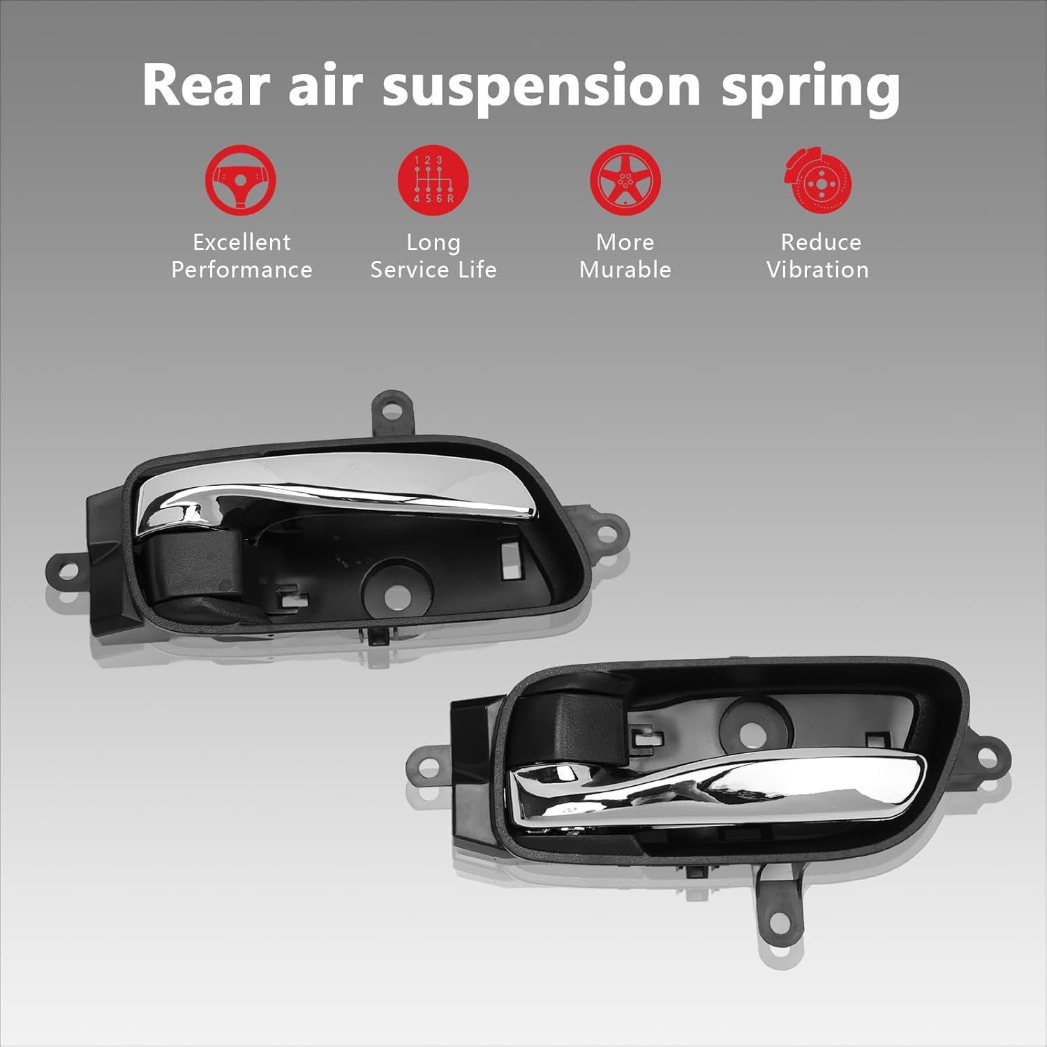 4PCS Inside Interior Door Handles 2013-2017 Altima Pathfinder, Front & Rear Inside Left Driver & Right Passenger Side Handle with Chrome Lever, Replaces 80671-3TA0D 80670-3TA0D