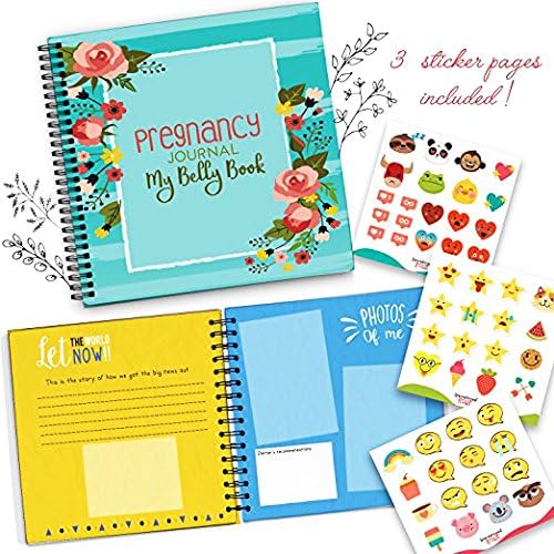 My Belly Book | Pregnancy Journal Memory Book with Stickers | Baby's Scrapbook and Photo Album | Pregnancy Must Haves for First Time Moms | Picture and Milestone Books for Toddlers (New Version) - Image 3