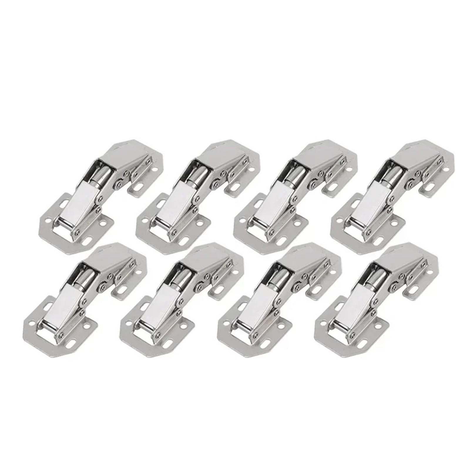 2-10Pcs Hole Cupboard Door Buffer Hinges