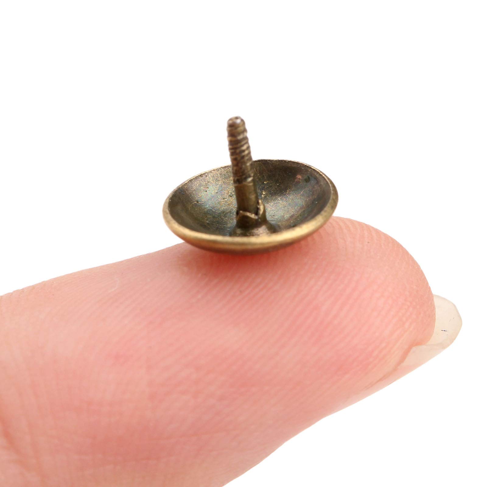Clous, Punaises, punaises de rembourrage, pouce, décoratives meubles, 50 pièces en fer Bronze Antique bijoux à ongles boîte cadeau canapé