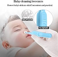 Vista 5 de 200 filtros de higiene para aspirador nasal para bebé, con pinzas de limpieza nasal para NoseFrida