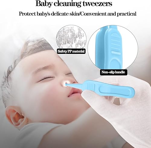 Miniatura 5 de 200 filtros de higiene para aspirador nasal para bebé, con pinzas de limpieza nasal para NoseFrida