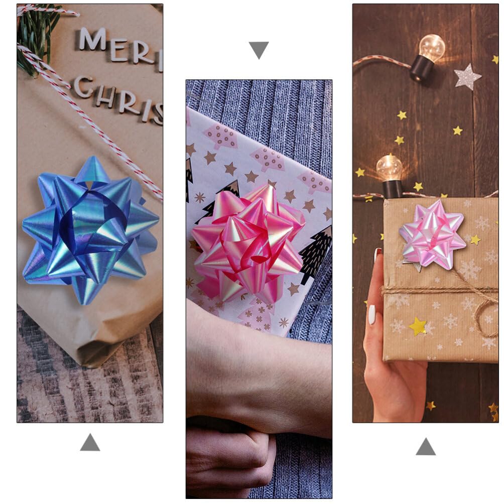50 pcs boîte étoile Fleur décoration présent Emballage décor Ruban Noeud Noeud Nouvel an fête Ornement fête d'anniversaire décoration Ornement Cadeaux de Noël Emballage de Noël Tirer