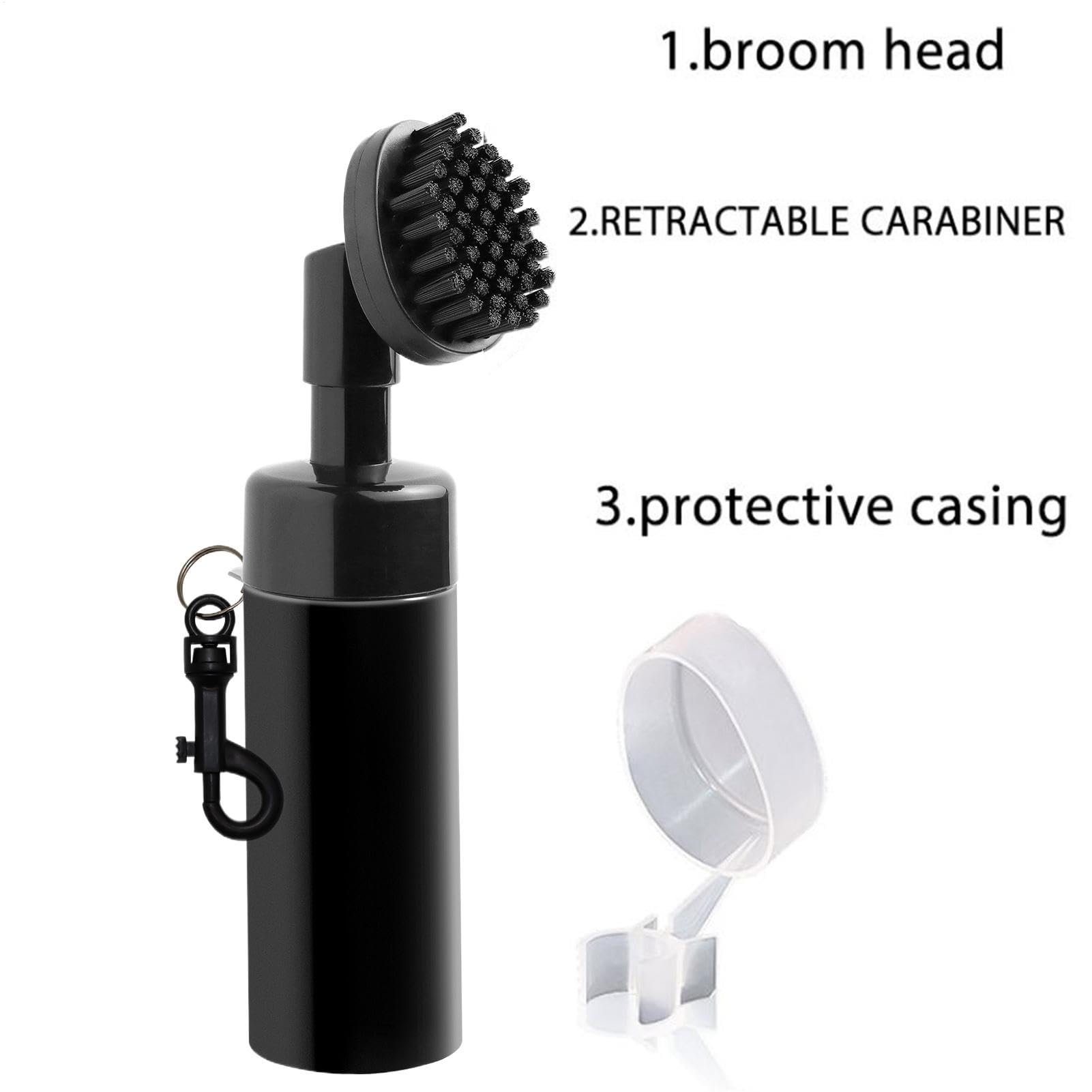 Golf Club - Pulitore Ritmo | Groove Clean Tool | Ritmo Cleaner Ritmo Club di Golf in Nylon Heavy Duty con Clip | Pulsante ergonomico portatile Strumento per affilare