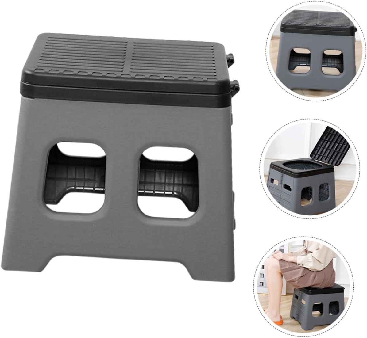 Portable Car Folding Toilet Compact Travel Potty for Adults Lightweight Emergency Outdoor Toilet Durable Material for Camping and Road Trips