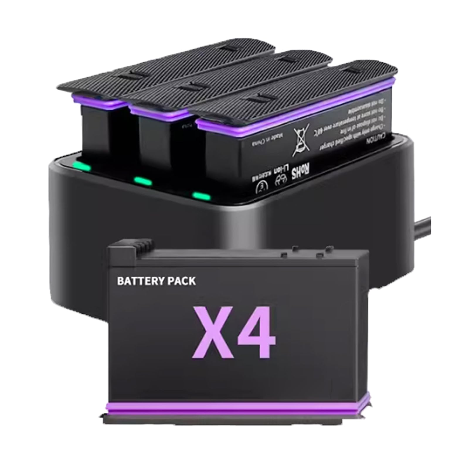 Batteria per action camera panoramica con decodifica completa