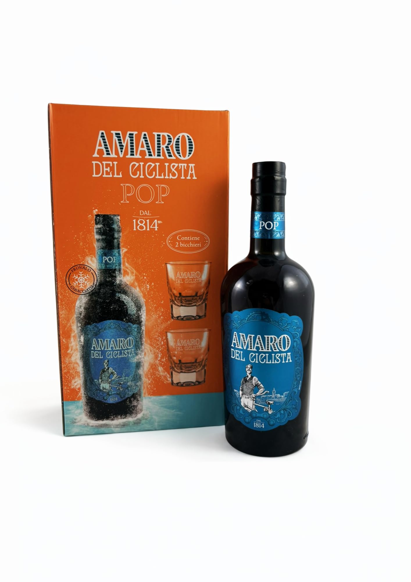 Amaro del Ciclista POP 70 cl, 30% Vol. (GiftBoxBicchieri)
