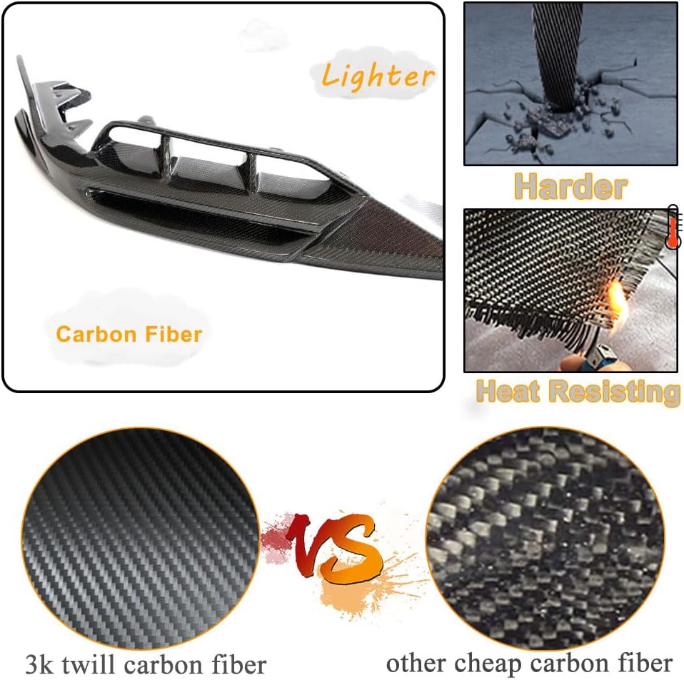 Carbon Fiber Front Bumper Lip fits for BMW F95 X5M F96 X6M 2019-2024 Chin Spoiler Splitter Protector Body Kits Factory Outlet