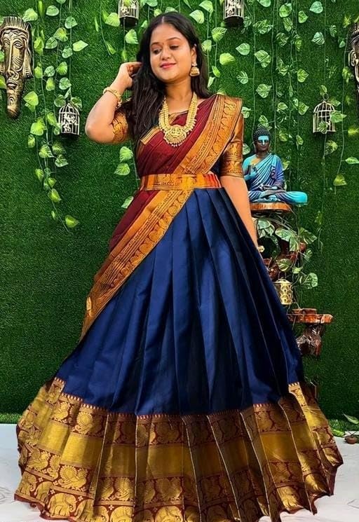 Image of RENVAANI FASHION Women's Traditional Semi-Stitched Lehenga Choli | Lehenga Choli for Women | Ethnic Wear Heavy Lehenga Choli With Dupatta