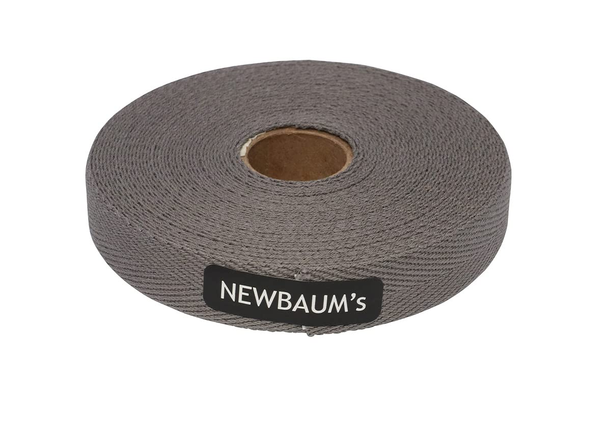 Newbaum's Cotton Cloth Tape, 30ft Roll (Grip Tape for Lyra Hoop, Trapeze and Bike Handlebars) (Dark Grey)