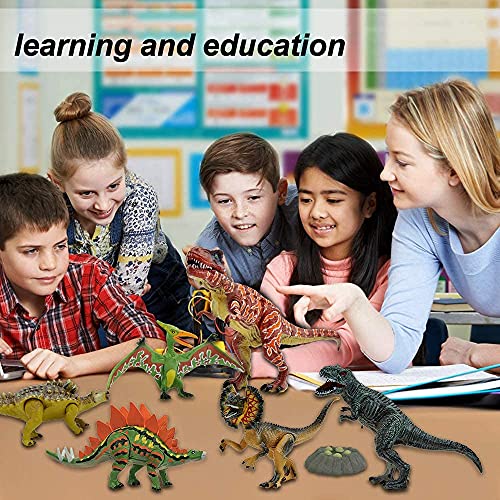 20Pcs Dinosaur Toys For Boys, Gizmovine Realistic Dinosaurs Figures Toy Playset, Movable Educational Dinosaur Figures Including T-Rex, Triceratops, Velociraptor For 3 5 Year Old Kids Party Gifts #TOP3