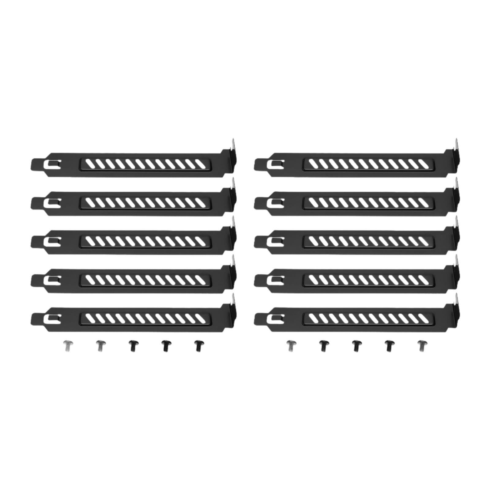 10 Pieces PCI Slot Cover Bracket Vented with Screws Expansion Blanking Plate-Case Parts & Accessories-picture-22