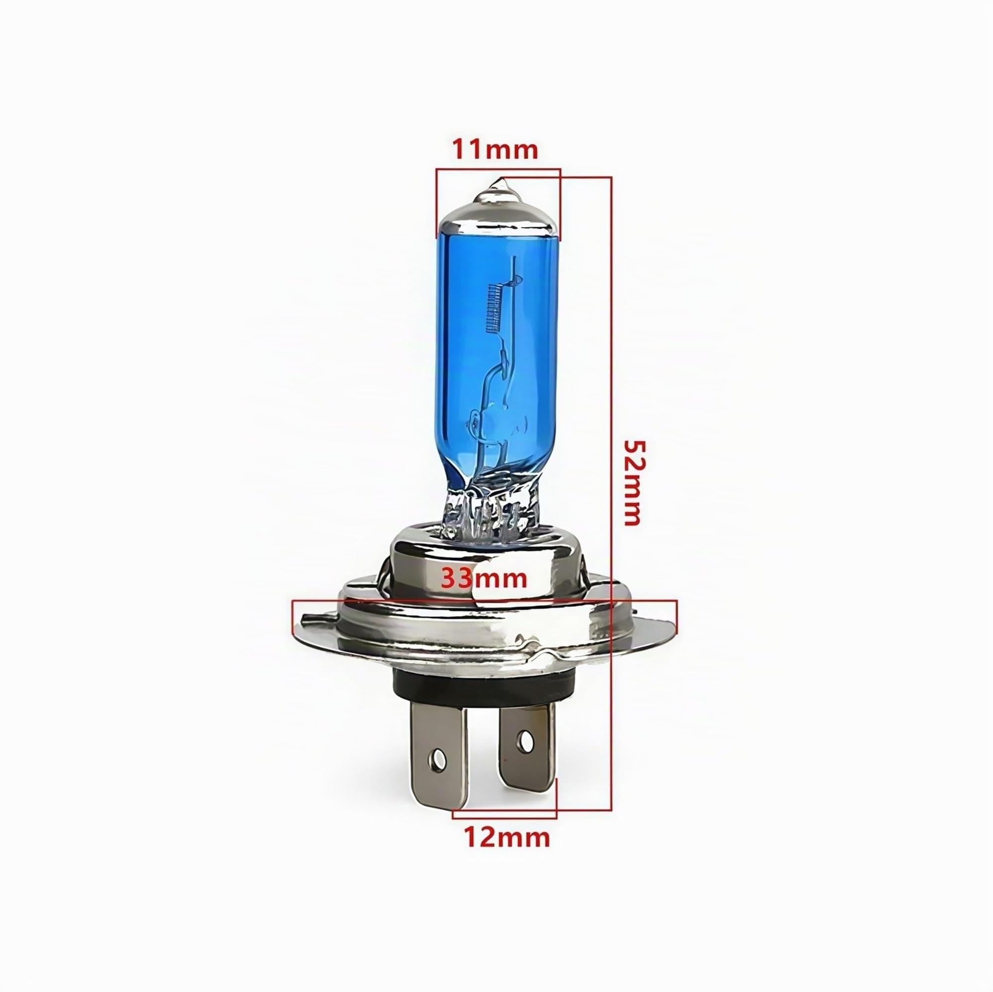 10 Uds 24V H7 100W 5000K Bombilla halógena Luces antiniebla súper Brillantes lámpara de Faro de Alta Potencia Fuente de Coche estacionamiento Blanco