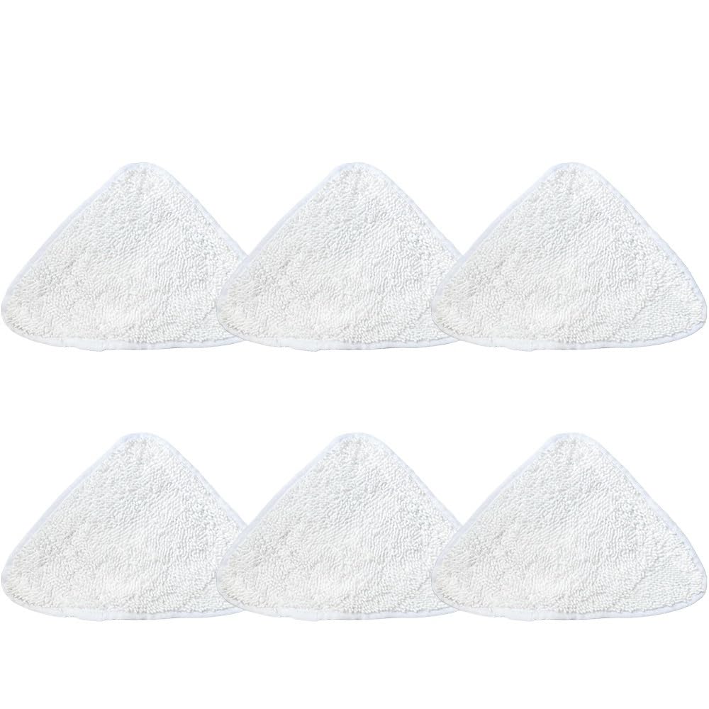 Compatible con Vileda, Steam Mop Pad Herramienta De Limpieza De Tela Triangular Accesorios for Pisos con Fuerte Absorción De Agua Y Pieza De Repuesto De Secado Rápido(6pcs)