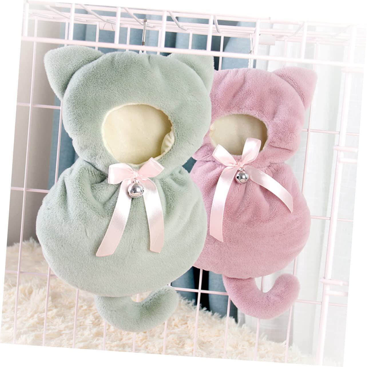 POPETPOP 3piezas Hamaca Colgante para Hámster Cama Aislante De Invierno Nido y Cálido para Mascotas Accesorio De Jaula para Pequeños Roedores Diseño Acogedor y Duradero