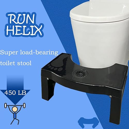 Miniatura 3 de Taburete de inodoro plegable para adultos, taburete para el baño, taburete para sentadillas con ambientador, taburete antideslizante para asistencia