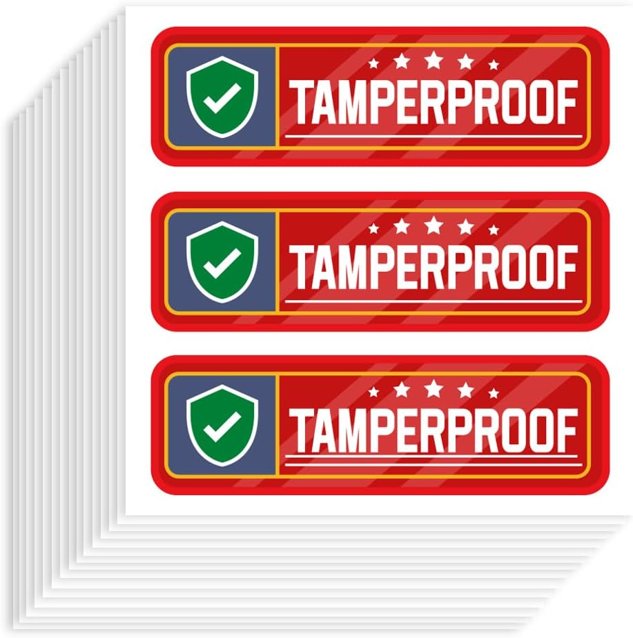 80Pcs Food Delivery Tamper Evident Stickers Safe Secure Tamper Proof Stickers Strong Self-Adhesive Decals Sealed for Freshness Labels for Safe Food Delivery and Take Out