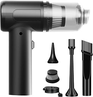 Handheld Vacuum Cordless, Rechargeable Wireless Air Duster, Lightweight Design, Car Interior Cleaning, Compact Suction Cleaner for Pet Hair Removal, Keyboard Couch Carpet Home Use