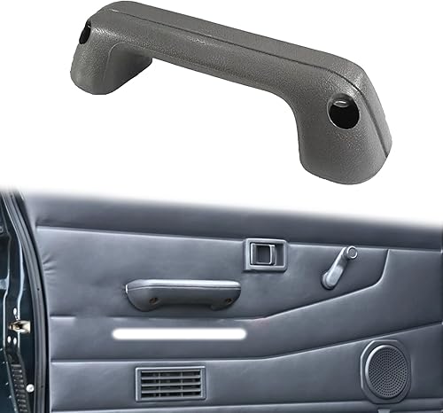 E-Vniko Tirador de puerta para reposabrazos 1986-1997 Nissan Navara D21 D22 Frontier Datsun 720 Reemplazo Interior Gris Puerta Agarradera