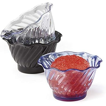 G.E.T. DD-50-BL Plastic Tulip Ice Cream/Dessert Dish, 5 Ounce, Blue (Set of 12)