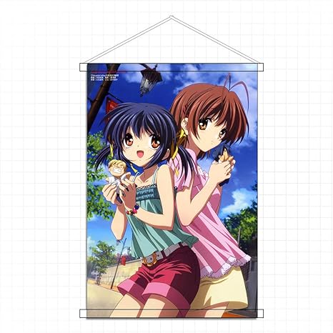 Amazon Co Jp Kapok だんご大家族 Clannad 渚 タペストリー ポスター 掛ける絵 巻物 軸物 壁畫 巻物 おしゃれ アニメ 萌えグッズ にじげん 二次創作 同人 装飾 壁掛け 部屋飾り 寝室 壁アート 誕生日プレゼント 90cmx60cm ホーム キッチン