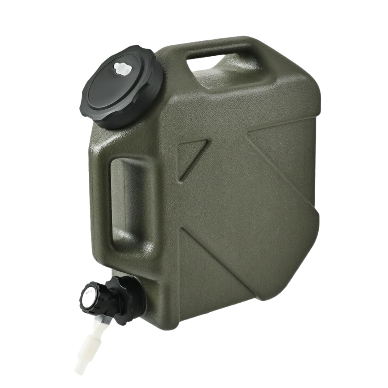 MERIGLARE Garrafa Agua con Tapa Hermética | Robusto, Dispensador Agua con Grifo, Ergonómico, para Acampada, Viajes por, Verde