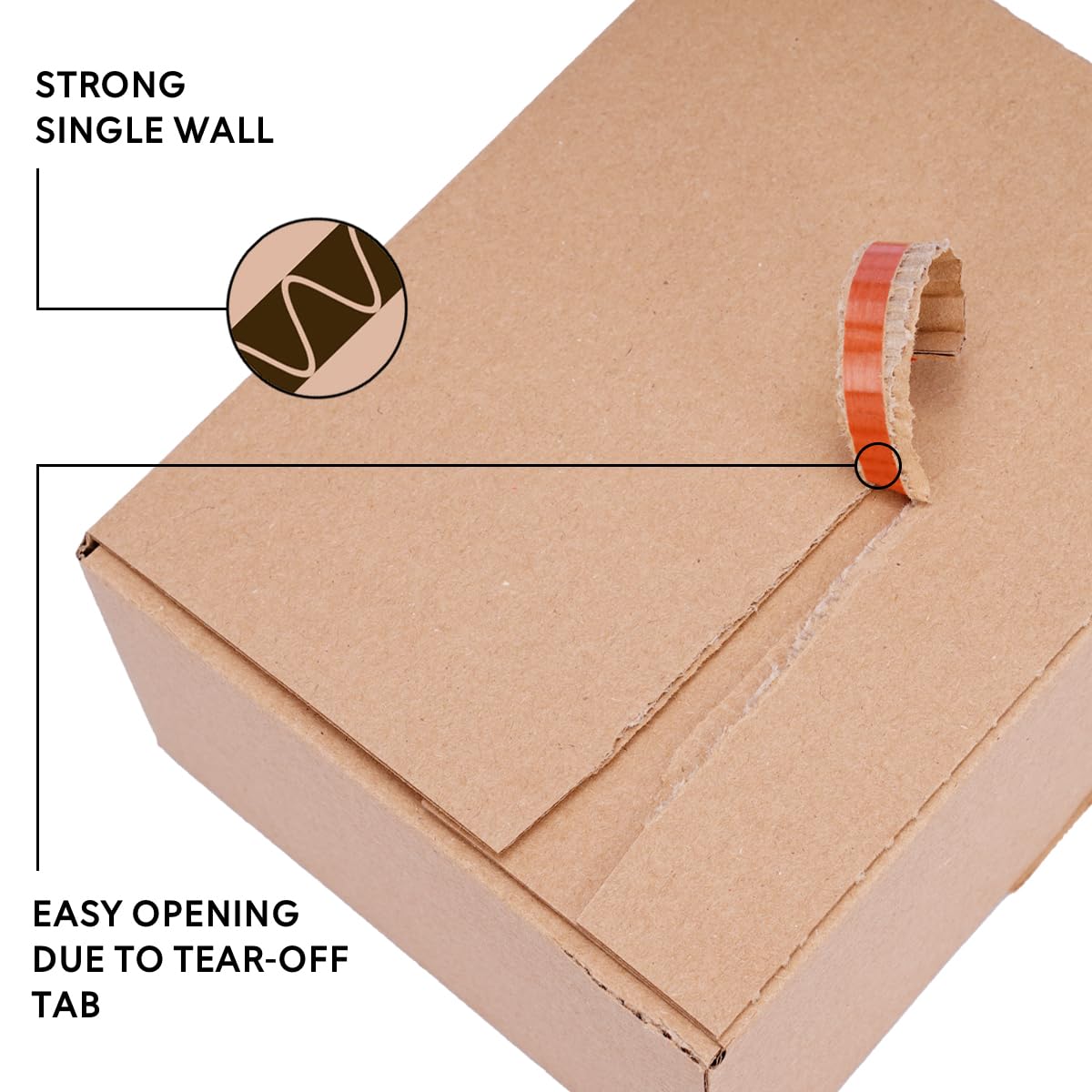 verpacking cartón automático 213 x 153 x 109 mm VP 30 marrón [tamaño y cantidad a elegir] cartones de envío con tapa autoadhesiva 120 unidades