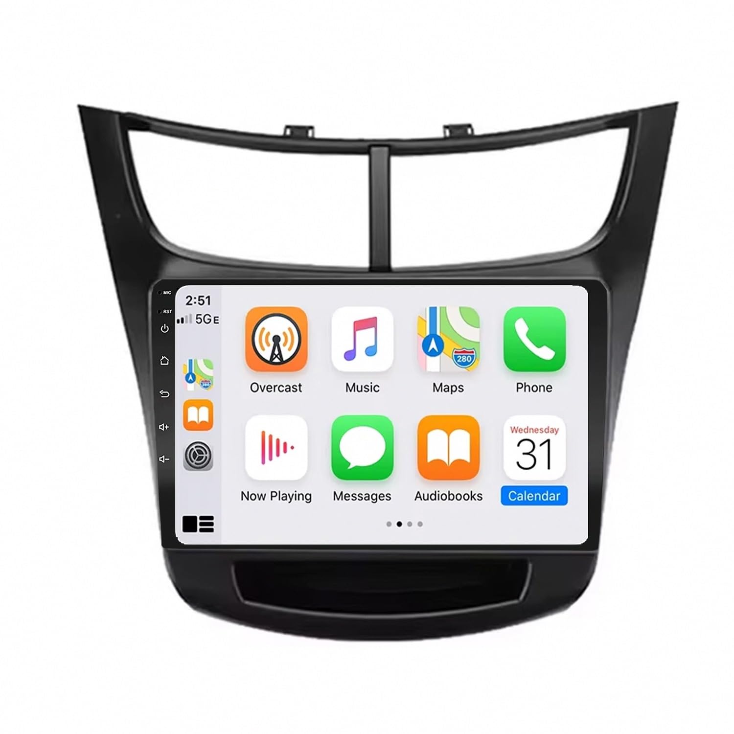Wyświetlacz Carplay dla Chevrolet Sail Aveo 2015-2024 Przenośne Radio Samochodowe Z Ekranem Dotykowym Hd, Funkcją Mirror Link I Carplay;, 8 Rdzeń 8G+256G