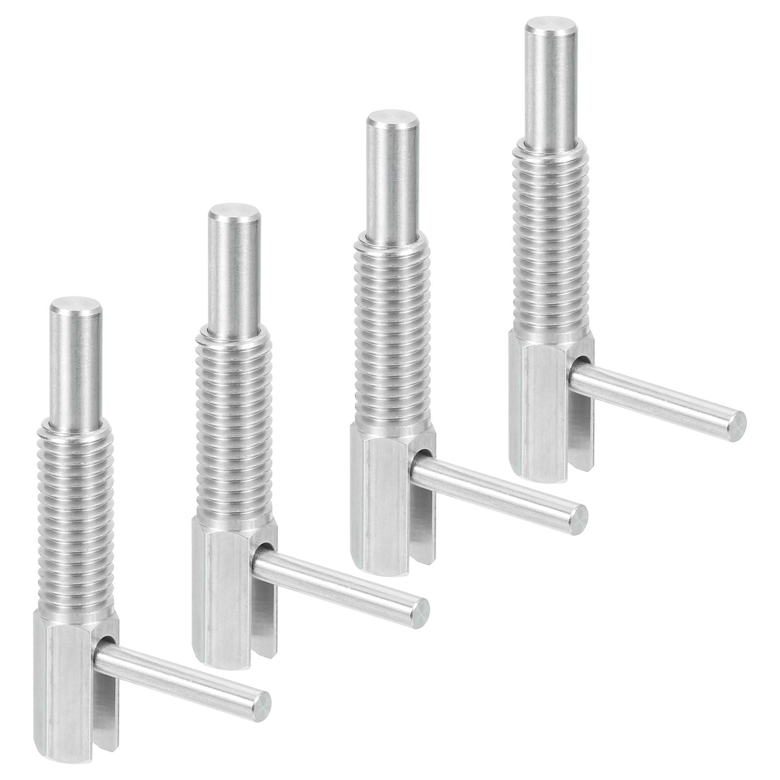 QUARKZMAN 4 Pcs Pasador De Indexación Retráctil, M12 Pasador De Resorte De Acero Inoxidable Con Resorte Cierre Telescópico Para Maquinaria Y Construcción Naval