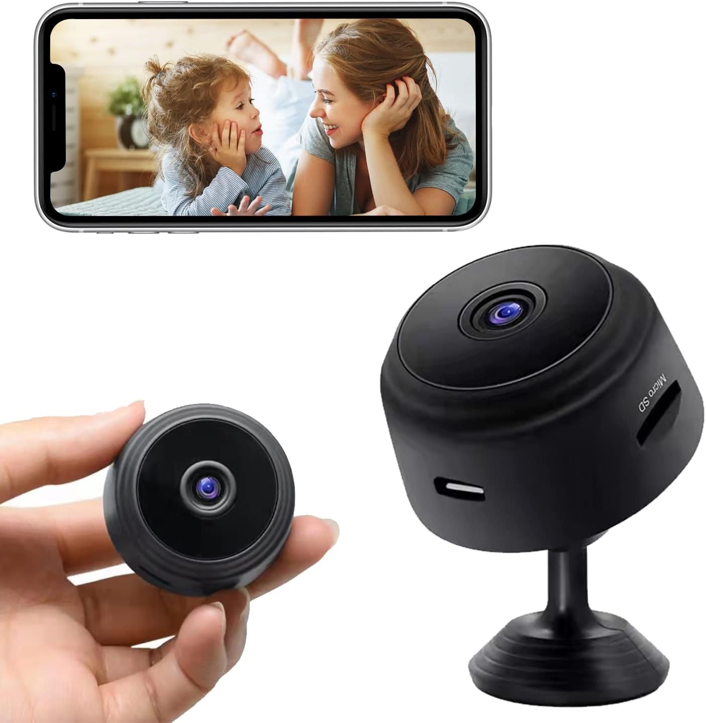 2022 Hidden Camera Detector - 1080P WiFi Camera for Home Office Security, Indoor Camera with Motion Detection Night Vision,Car Cameras for Surveillance