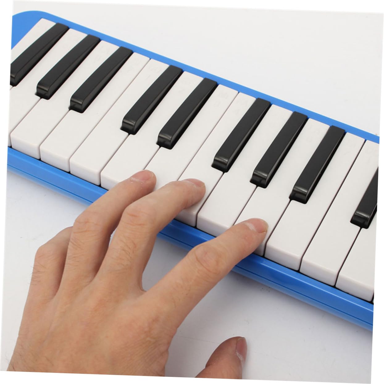 Toddmomy Portable Key Melodica Instrument for Music Lovers and Beginners Includes Carrying Bag for Students and Musical Fans Blue