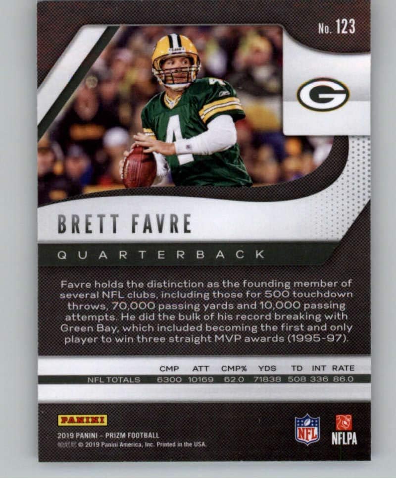 2019 Panini Prizm #123 Brett Favre Green Bay Packers Football NFL