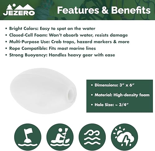 Vista 11 de Flotador Jezero de 6 x 3 pulgadas Rojo